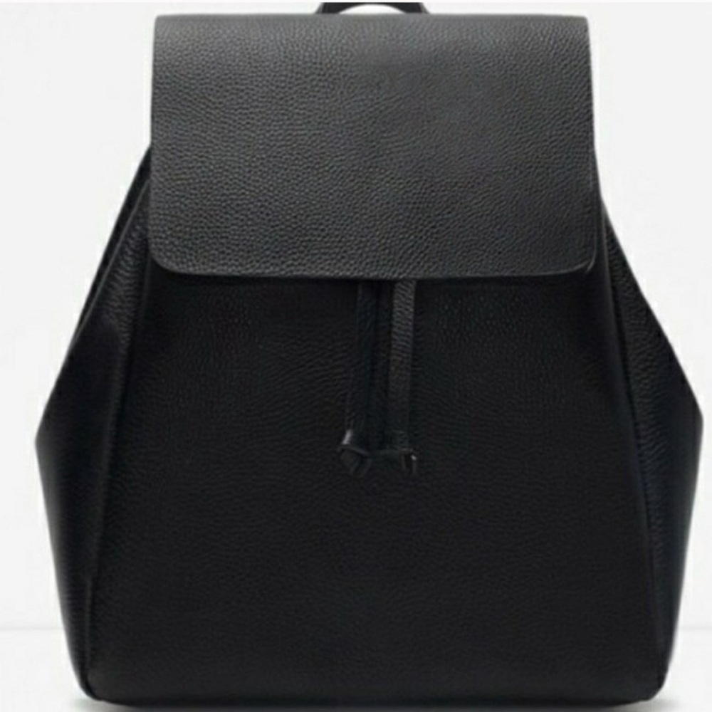 Zara Faux Leather Backpack